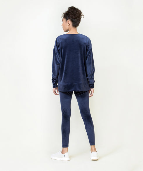 Women's Velour V-Neck Shirt